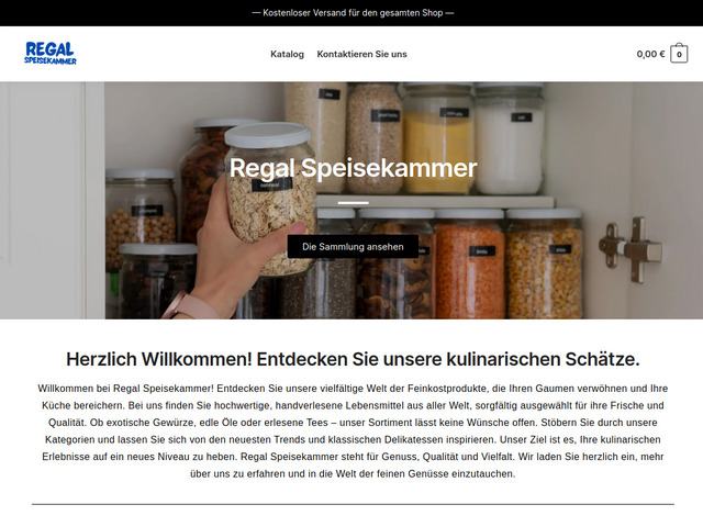 Regal speisekammer