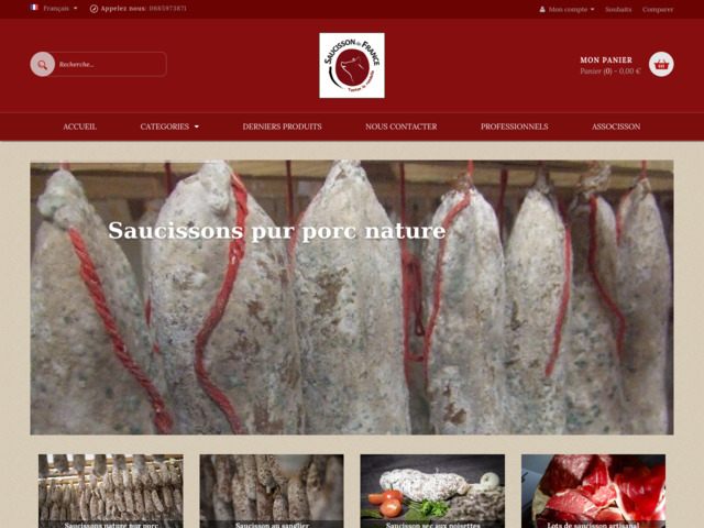 Saucisson de France : saucisson