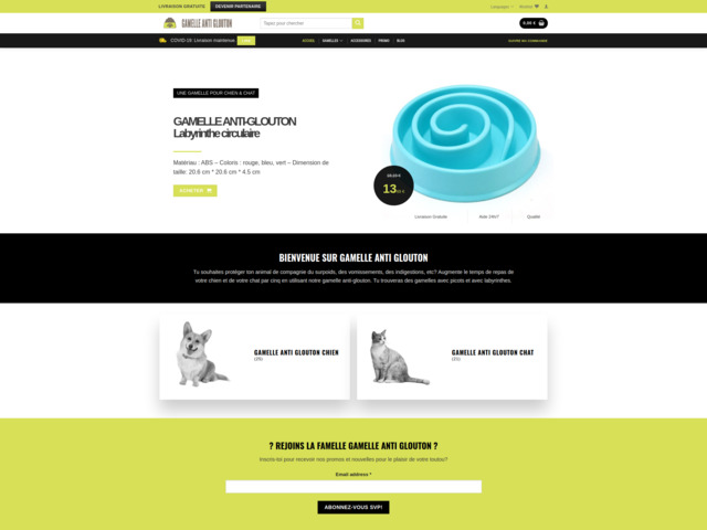 Gamelle anti glouton