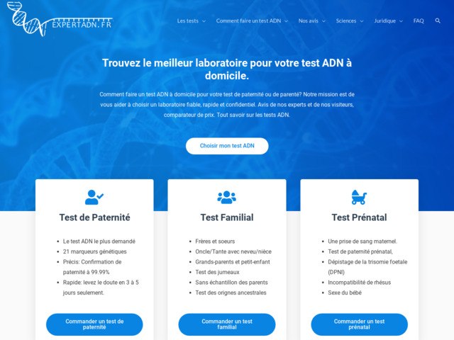 Expertadn.fr comment faire un test de paternité