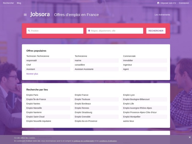 Emploi en France sur Jobsora