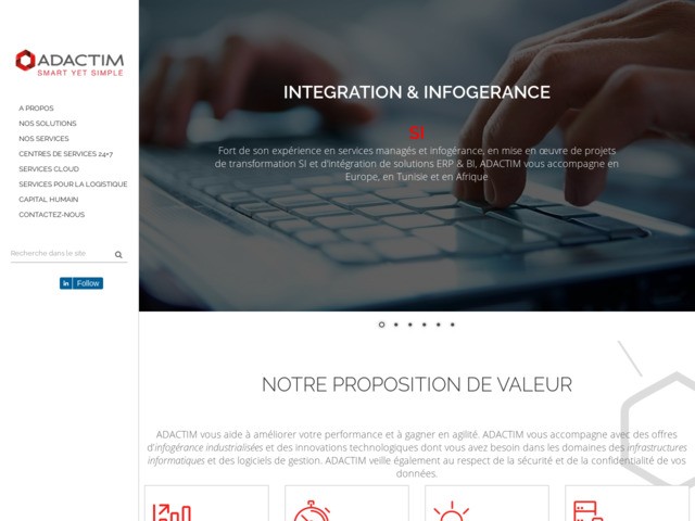 Infogérance applicative : adactim