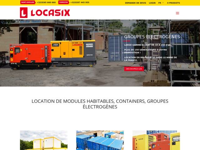 Locasix pour la location de groupe électrogènes en Belgique et en France