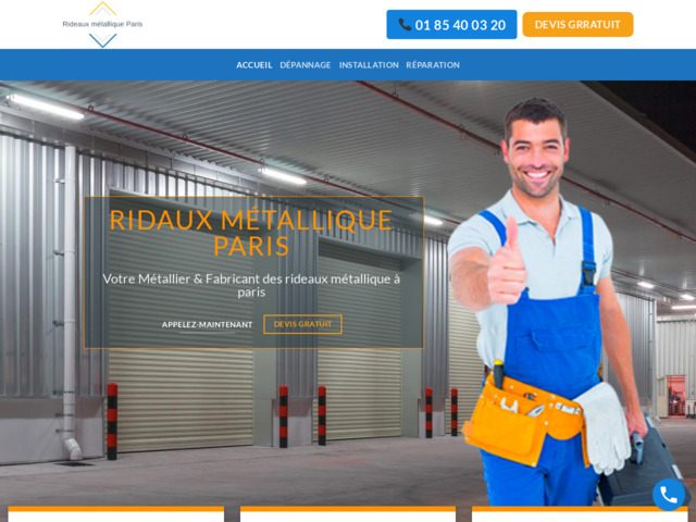 Service de dépannage, réparation et installation rideaux métalliques paris