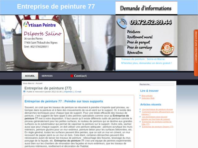 Entreprise de peinture 77