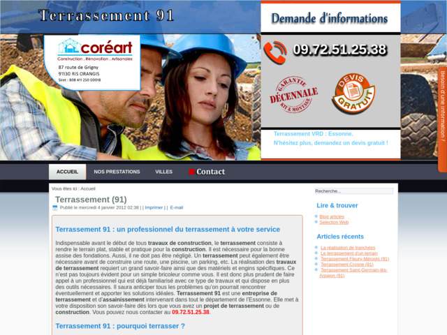 Terrassement 91