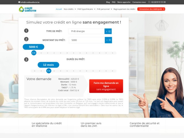 Crédit personnel, regroupement de crédits et prêt hypothécaire au meilleur taux