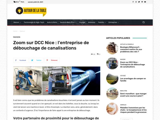 Zoom sur DCC Nice : l'entreprise de dbouchage de canalisations