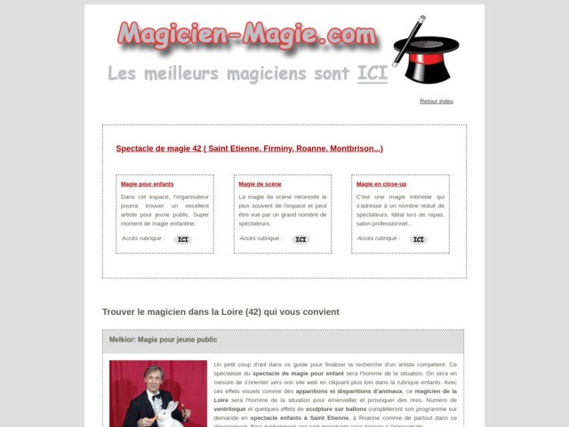 Magicien  rserver pour la Loire
