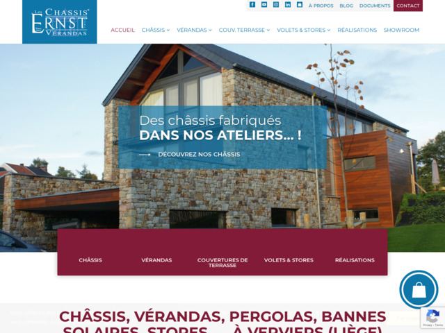 Châssis, vérandas, pergolas, bannes solaires, stores,... à Verviers (Liège)