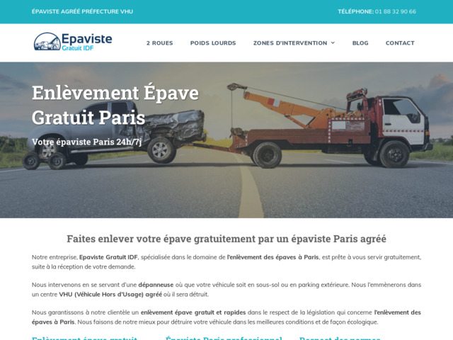 Enlèvement des épaves à Paris - Epaviste gratuit