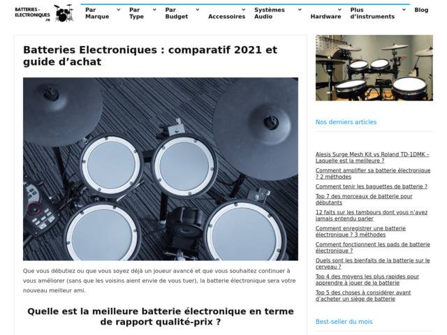 Guide d'achat complet et comparatif des meilleures batteries électroniques