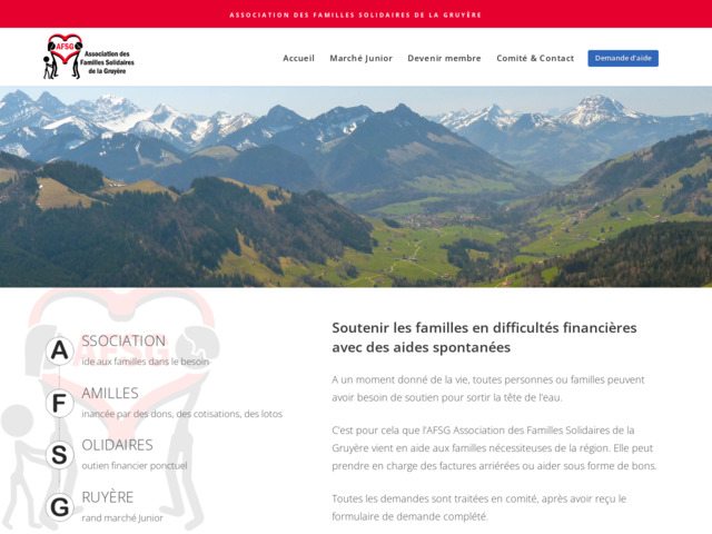 Groupe d'aide aux familles démunies en Gruyère