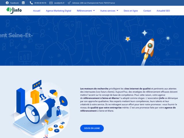 Marketing digital : agence SEO Jinfo agence webmarketing
