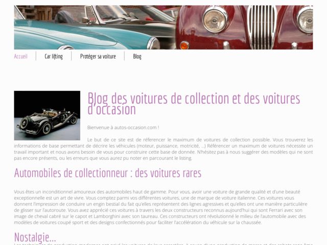 Les voitures de collection