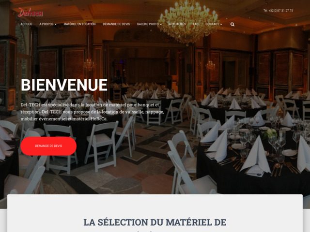 Del-Tech Verviers : location matériel événementiel