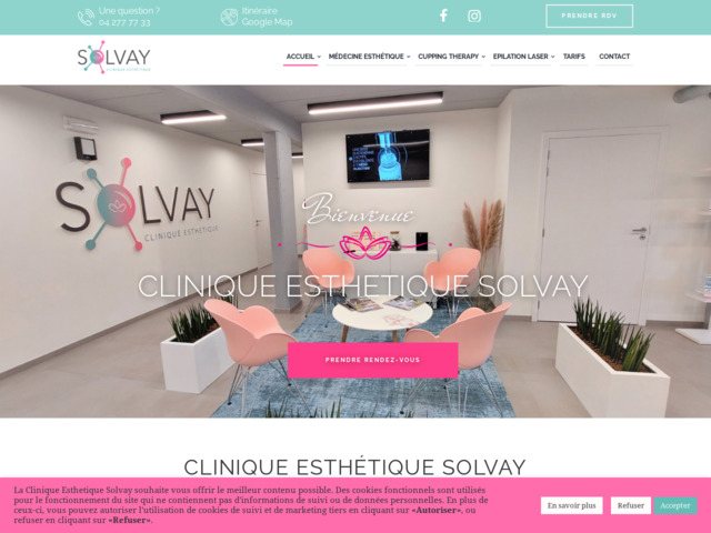 La clinique esthétique solvay regroupe des soins de médecine esthétique