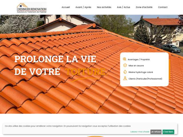 Démoussage toiture à Simandres