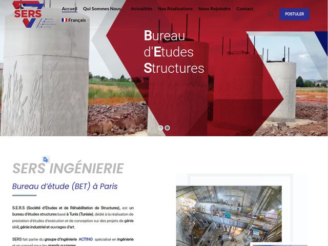 Sers bet ingnierie : bureau d'tudes ouvrage d'art  et gnie civil  paris