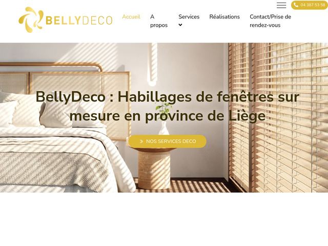 Bellydeco, spécialiste en habillage de fenêtres en province de Liège