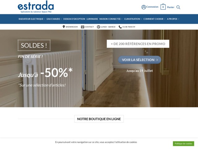 Boutique de chauffage & de climatisation en France