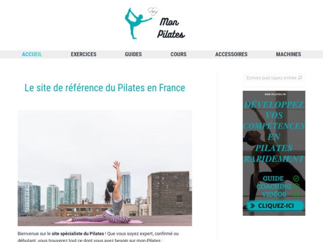 Mon-pilates.fr, le site de référence du Pilates en France