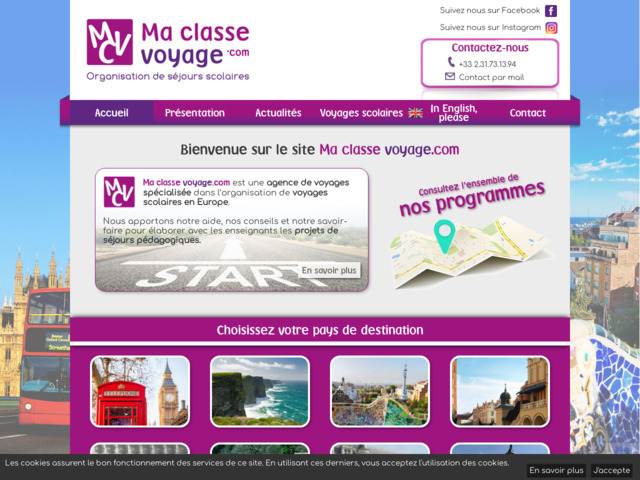 Ma classe voyage - organisation de voyages scolaires sur-mesure