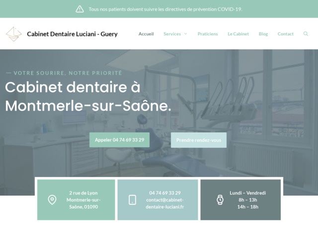 Cabinet dentaire Luciani-Guery, en bordure de Saône