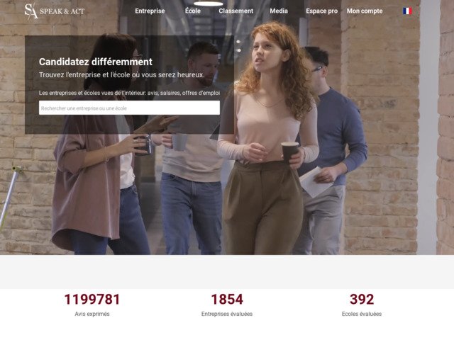 Speak & act : avis et offres d'emploi
