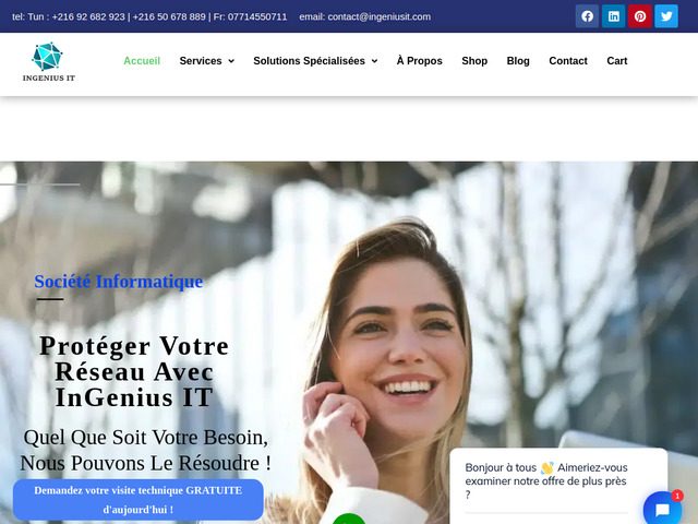 Société prestataire de services informatiques en Tunisie et France