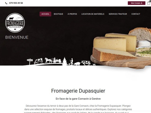 Boutique de fromages et fondues à genève