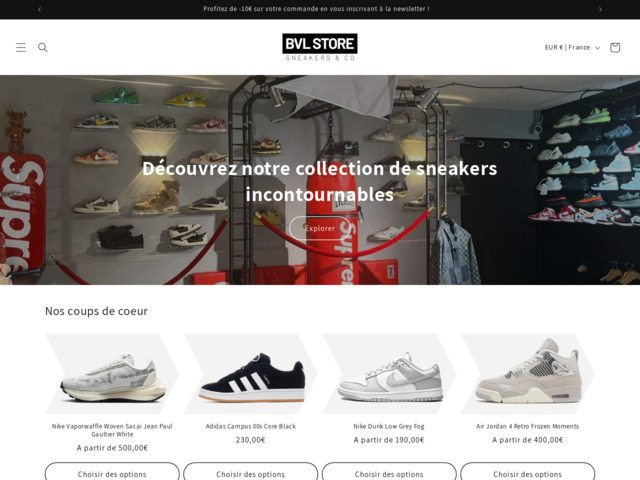 Sneakers edition limité nike, adidas, jordan