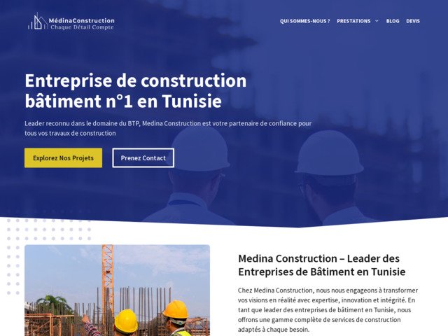 Entreprise de construction bâtiment en tunisie