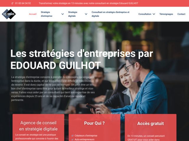 13min: conseil en stratégie d'entreprise et digital