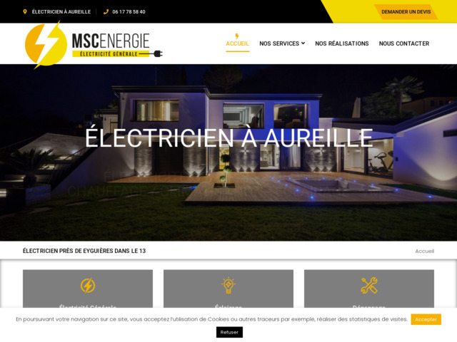 Electricité générale à aureille - électricien miramas - msc