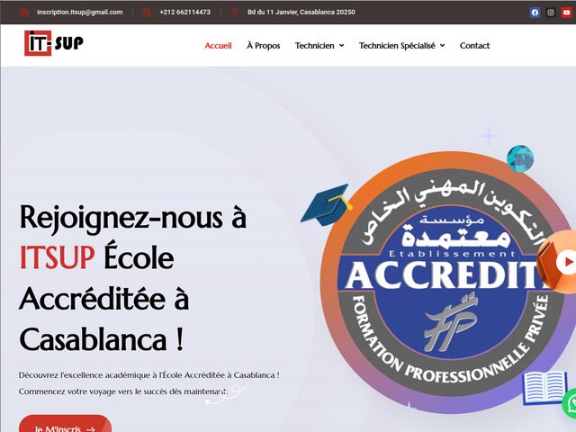 Diplôme accrédité à Casablanca