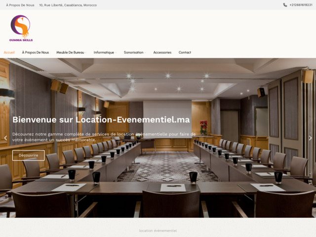 Location événementiel à casablanca au maroc