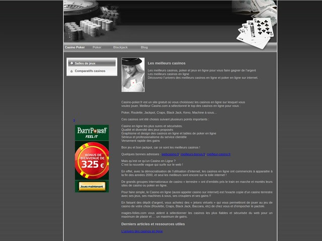 Les jeux de casinos et de cartes
