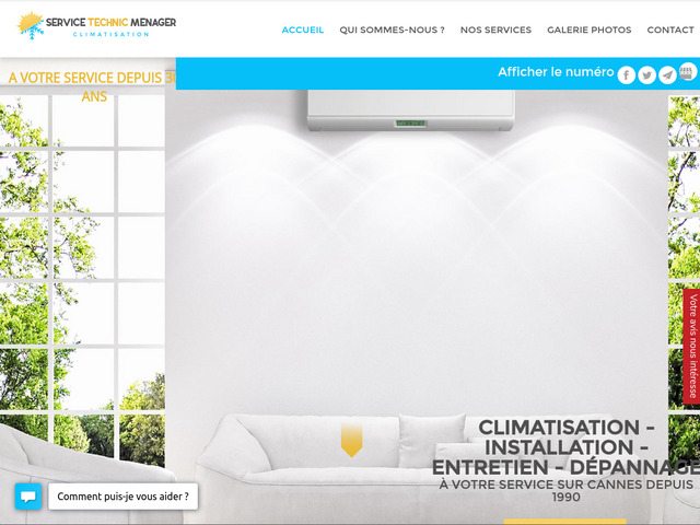Installation de climatisation à Cannes