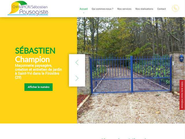Champion sébastien : partenaire en maçonnerie paysagère à concarneau