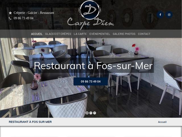 Restaurant carpe diem -  crêperie et glacier à fos-sur-mer