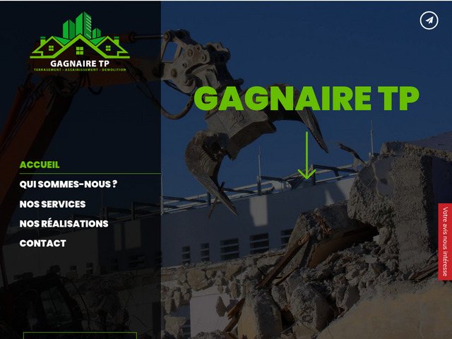 Terrassement à La Rochelle - Gagnaire TP