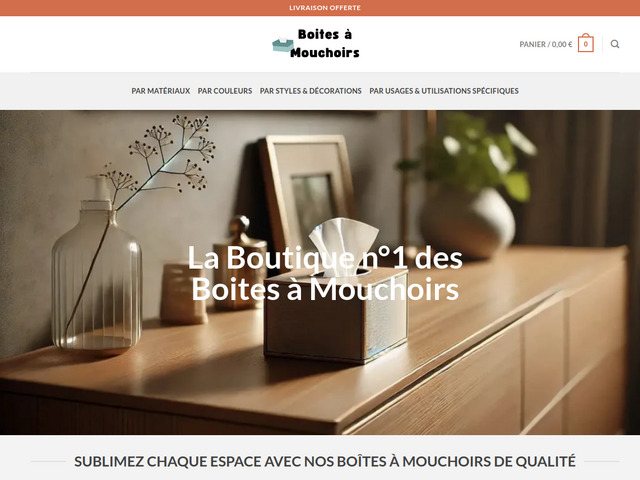 Boites à mouchoirs