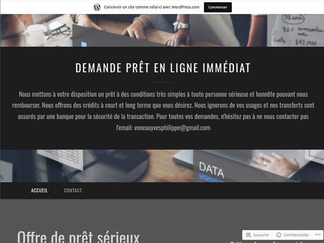 Demande prêt en ligne immédiat