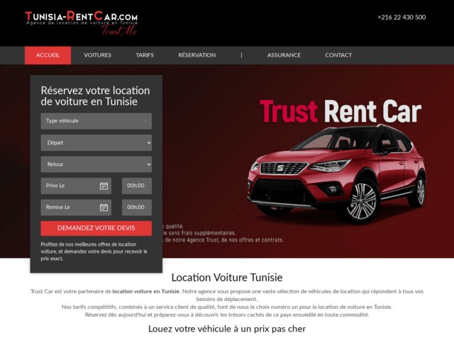 Tunisia rent car – service de location voiture en tunisie
