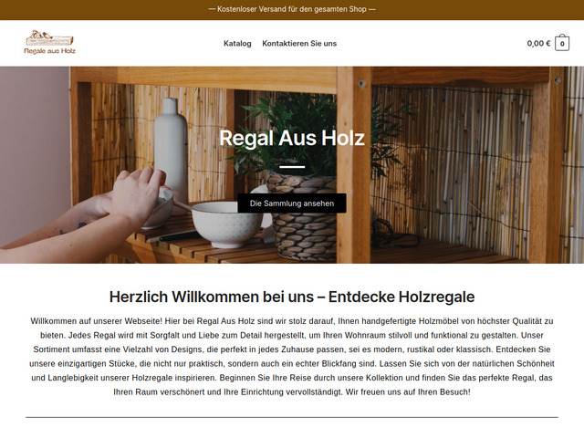 Regal aus Holz