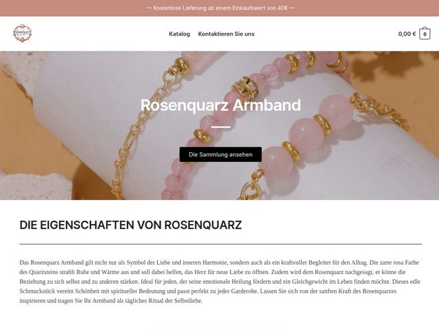 Rosenquarz armband
