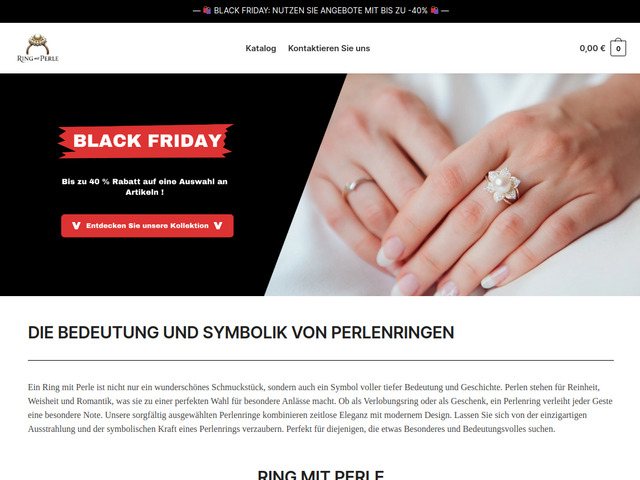 Ring mit perle