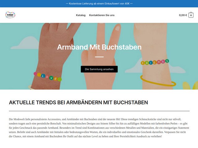 Armband mit buchstaben