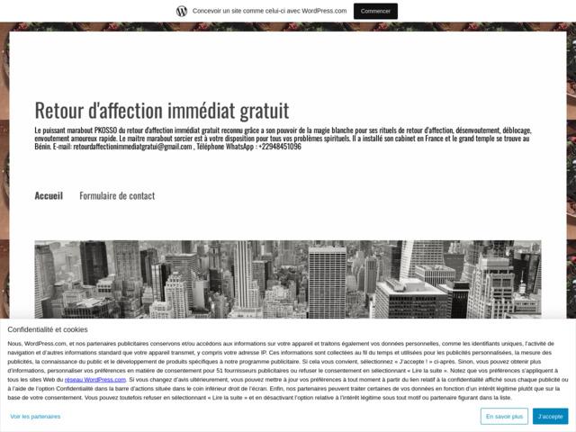 Retour d'affection immédiat gratuit